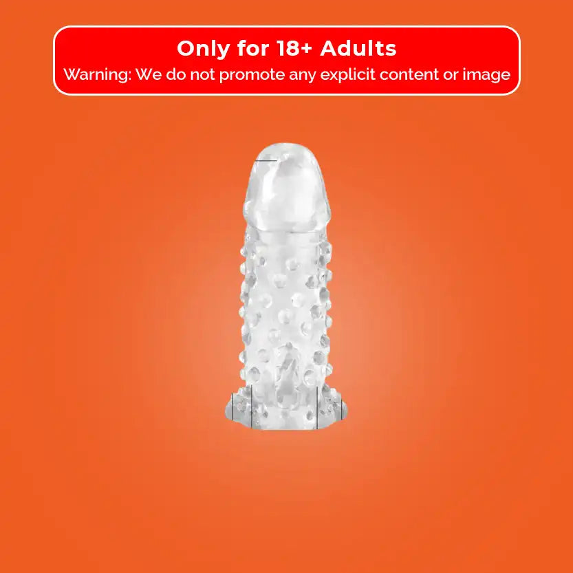Brave Man Vibrating Penis Sleeve, Transparent