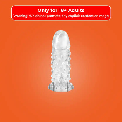 Brave Man Vibrating Penis Sleeve, Transparent