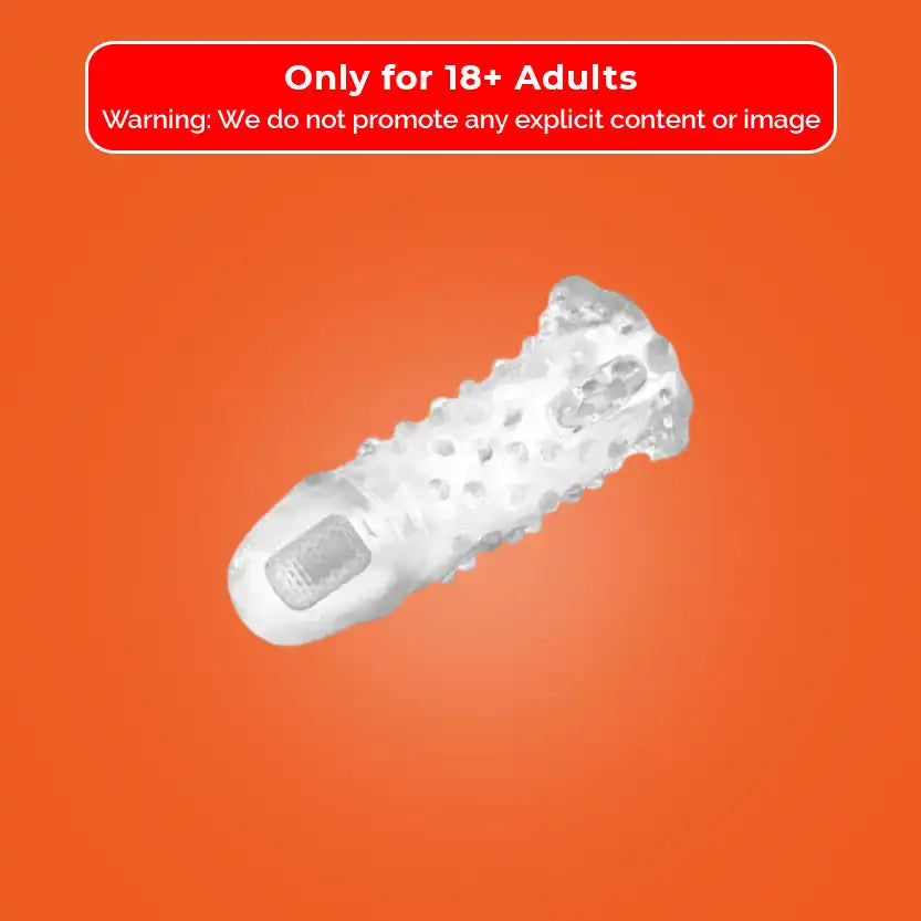 Brave Man Vibrating Penis Sleeve, Transparent