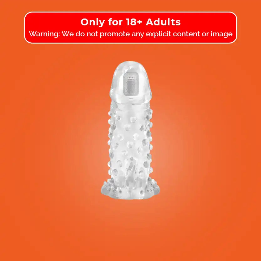 Brave Man Vibrating Penis Sleeve, Transparent