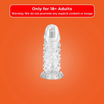 Brave Man Vibrating Penis Sleeve, Transparent