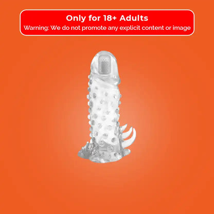 Brave Man Vibrating Penis Sleeve, Transparent