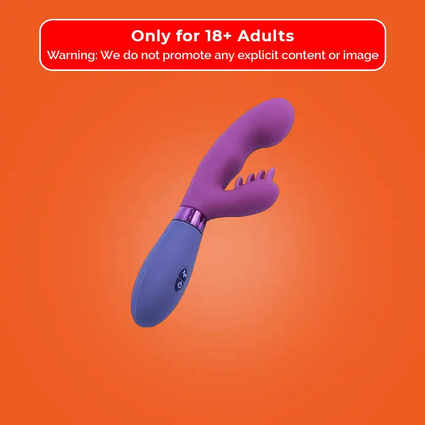 Dual Motor Rabbit Vibrator for G-Spot & Clitoral Stimulation - Purple