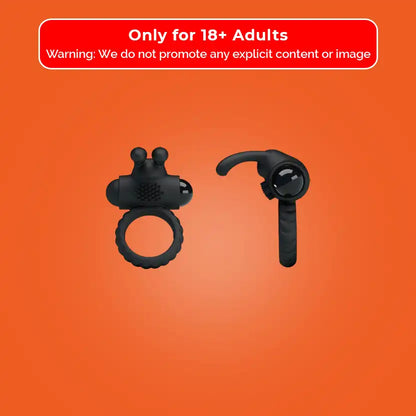 Erection ring, vibrating, black