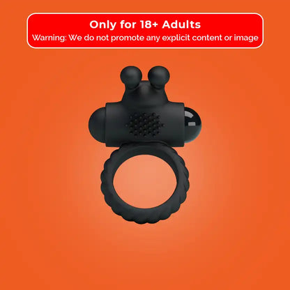 Erection ring, vibrating, black