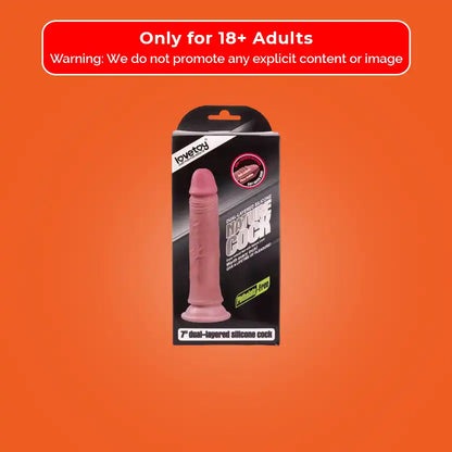 Love Toys Realistic Double Texture Silicone Dildo