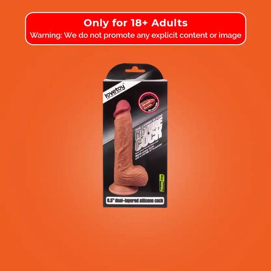 Lovetoy Dildo Nature Liquid Silicone 8inch