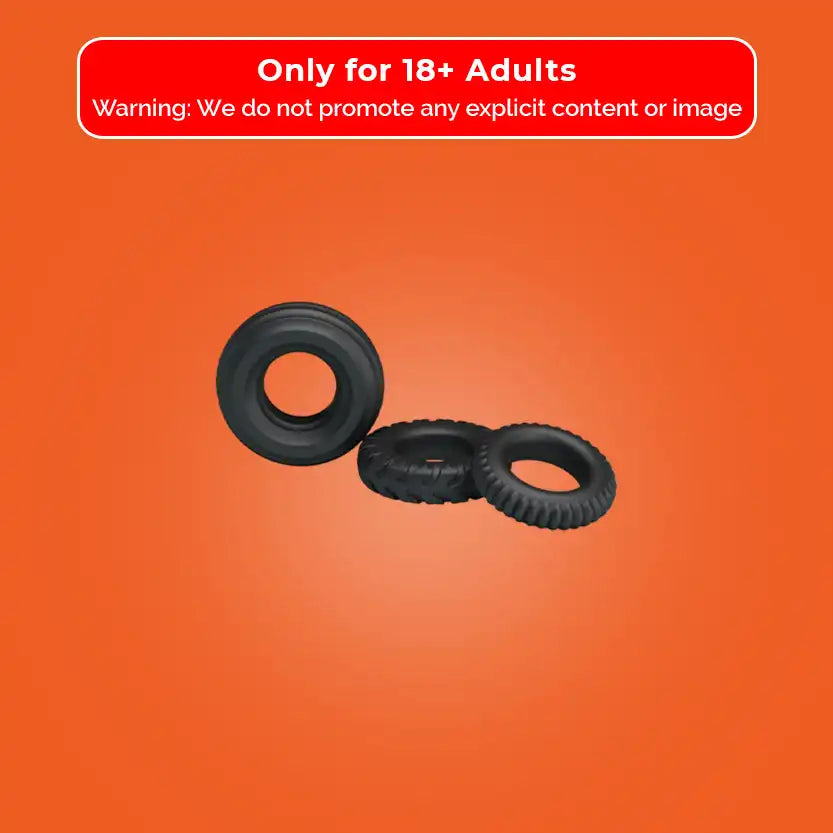 Pretty Love Ring Black 3 Pack