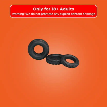 Pretty Love Ring Black 3 Pack