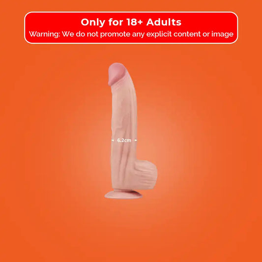 Silicone Realistic Dildo Pinchable Suction Cup